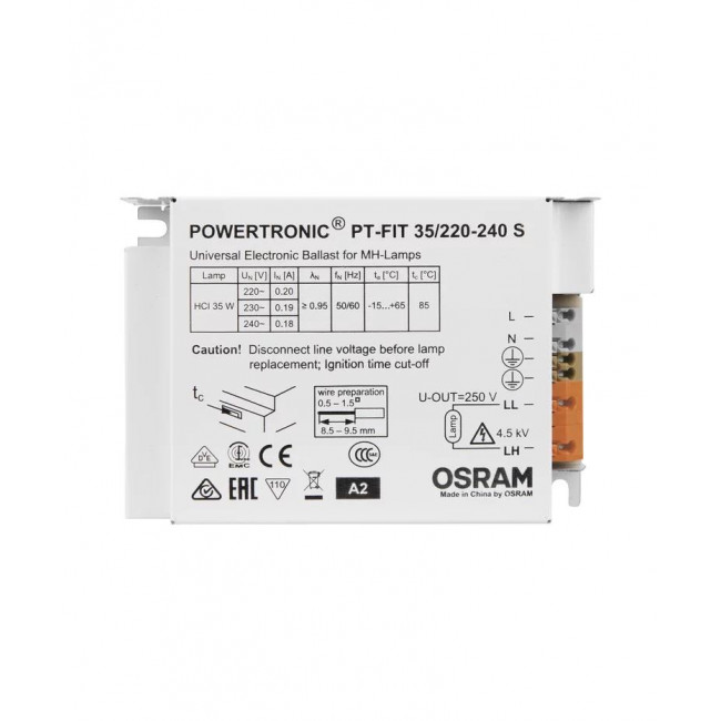 Ballast Ηλεκτρονικό HID Για 1 Λαμπτήρα 35W PTI-FIT-S OSRAM