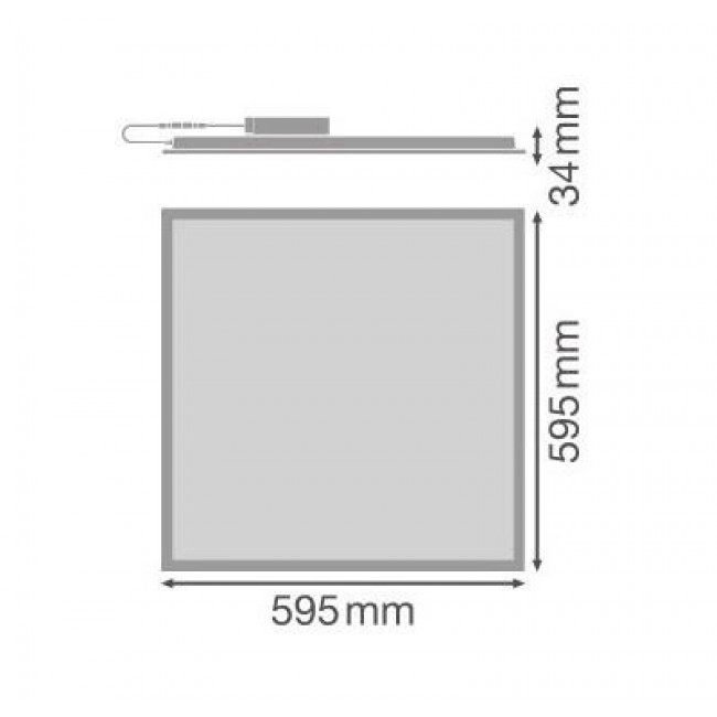 Πάνελ LED Ψευδοροφής 36W 4000K 60x60cm Λευκό LEDVANCE