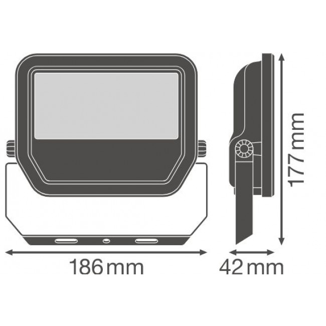 Προβολέας LED 30W 6500k Μαύρο IP65 230V Floodlight LEDVANCE
