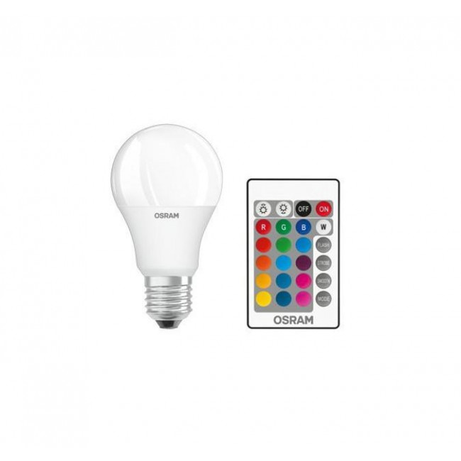 Λάμπα LED Κλασική 9W RGB+W E27 230V Με Remote Control Ledstar OSRAM