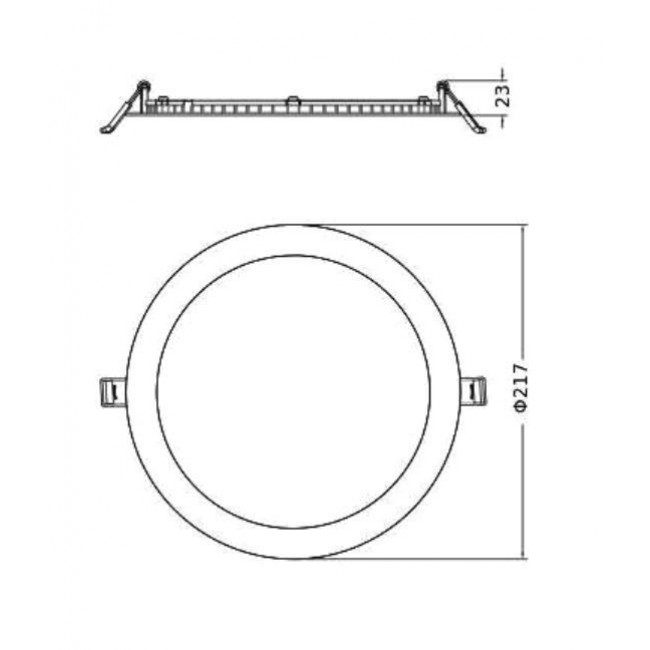 Πάνελ LED Χωνευτό 19W CCT Στρογγυλό Λευκό LEDVANCE