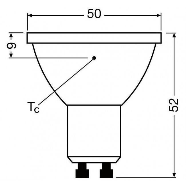 Λάμπα LED 3.7W GU10 2700k 230V 36° Dimmable LEDVANCE