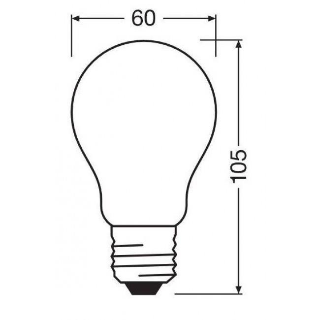Λάμπα LED Κλασική 11W E27 3000k 230V Filament Frosted LEDVANCE