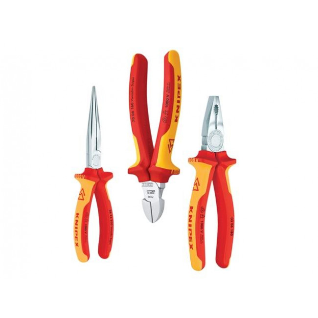 Σετ Πένσα,Πλαγιοκόφτης & Μυτοτσίμπιδο 00-20-12 KNIPEX