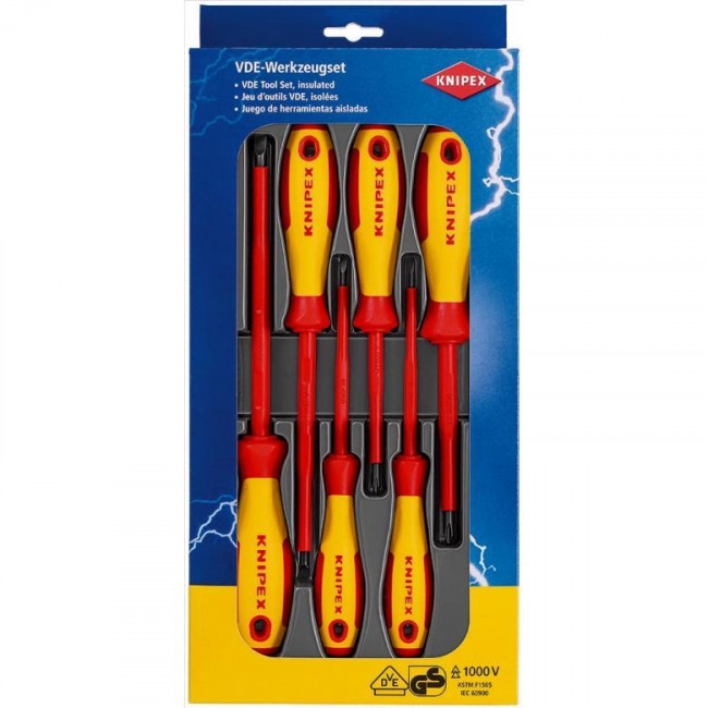 Σετ Κατσαβίδια 6 τεμαχίων 00-20-12-V01 KNIPEX