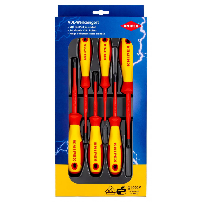 Σετ Κατσαβίδια 6 τεμαχίων 00-20-12-V04 KNIPEX