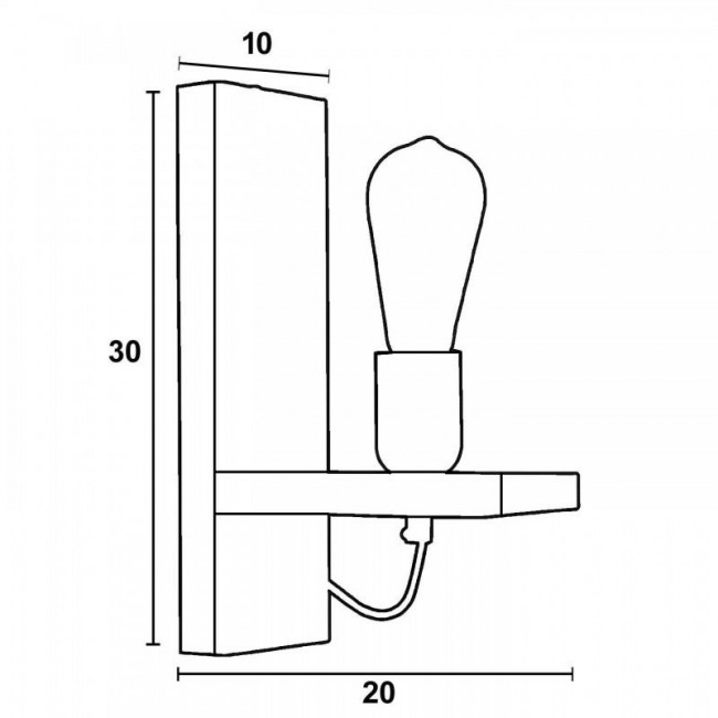 Απλίκα E27 Σκουριά 473-22/A1 ARKOLIGHT