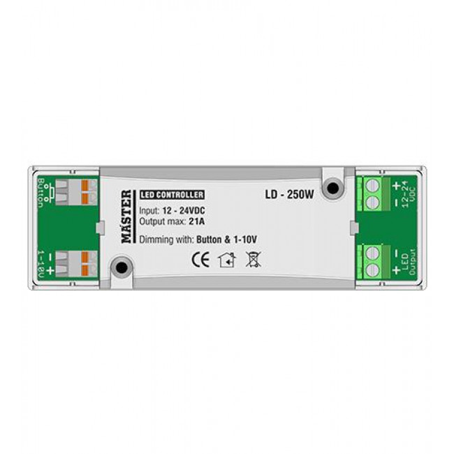 Μηχανισμός Dimmer Για Ταινία Μονόχρωμη Με Έξοδο 21A Dimmable 1-10V LD-250W MASTER