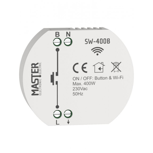 Ασύρματη Μονάδα Κυτίου 1 Εξόδου Wi-Fi ON/OFF SW-400B MASTER ELECTRIC