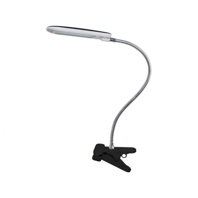 Φωτιστικό Γραφείου LED 5W 4000K Μαύρο Με Τσιμπίδα Baz2 15205LEDBKC ACA LIGHTING