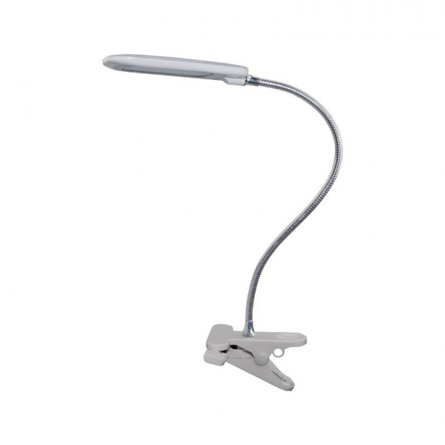 Φωτιστικό Γραφείου LED 5W 4000K Γκρι Με Τσιμπίδα Baz2 15205LEDGYC ACA LIGHTING