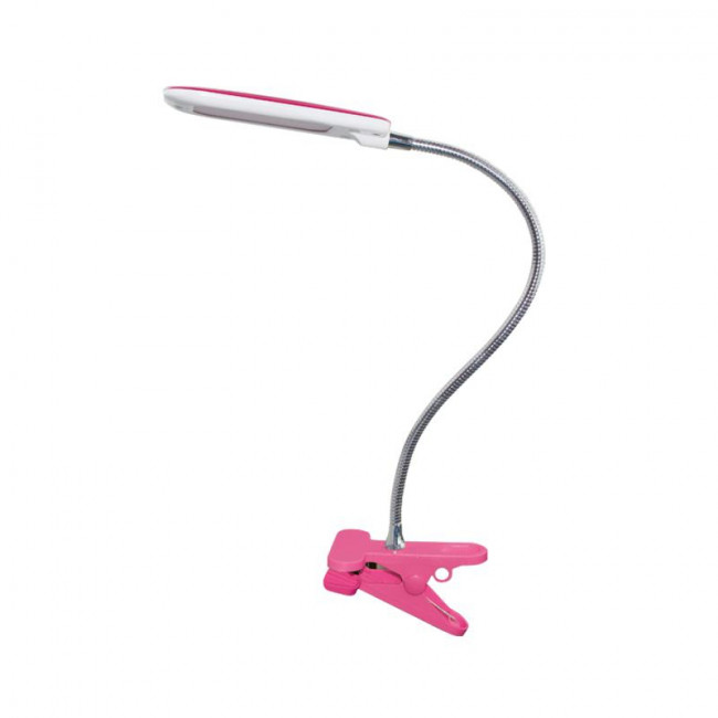 Φωτιστικό Γραφείου LED 5W 4000K Ροζ Με Τσιμπίδα Baz2 15205LEDPKC ACA LIGHTING