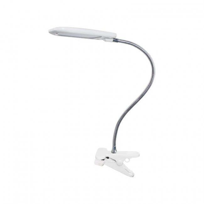 Φωτιστικό Γραφείου LED 5W 4000K Λευκο Με Τσιμπίδα Baz2 15205LEDWHC ACA LIGHTING