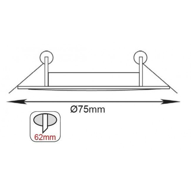 Σποτ Χωνευτό GU10 Λευκό Σταθερό AC.0451042W ACA LIGHTING