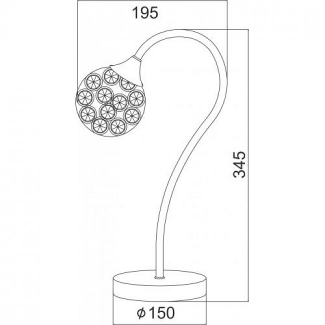 Πορτατίφ G9 Χρώμιο Skylar AD2012001T ACA LIGHTING