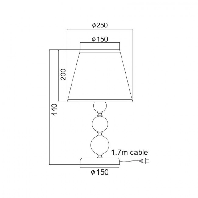 Πορτατίφ Ε27 Χρώμιο Και Ασημί Evita AD90041T ACA LIGHTING
