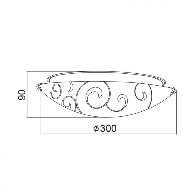 Πλαφονιέρα E27 Λευκό Chaplin AD994706 ACA LIGHTING