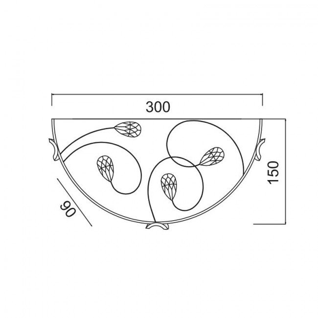 Απλίκα E27 Διάφανο Anya AD998050 ACA LIGHTING