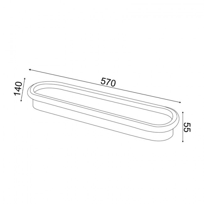 Φωτιστικό LED 36W 3000k Λευκό Solo BR20LEDC57WHD ACA LIGHTING