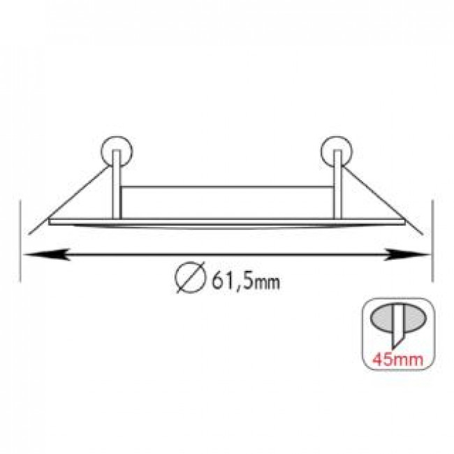 Σποτ Χωνευτό MR11 Νίκελ Σατινέ Σταθερό BS3161NM ACA LIGHTING