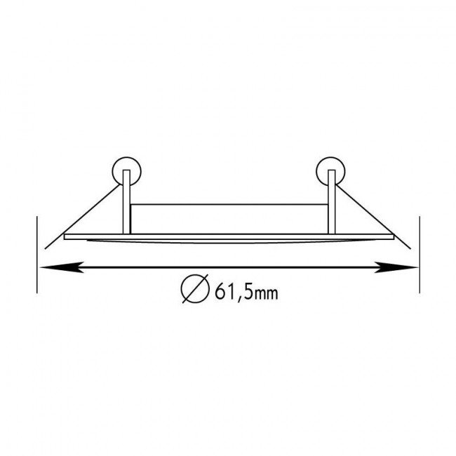 Σποτ Χωνευτό GU10 Λευκό Σταθερό BS3161W ACA LIGHTING