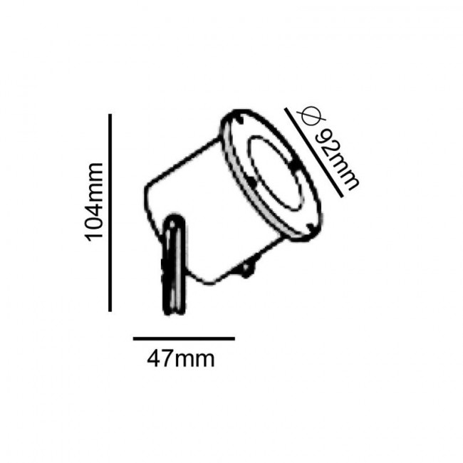Σποτ Επίτοιχο GU10 Μαύρο BT9013B ACA LIGHTING
