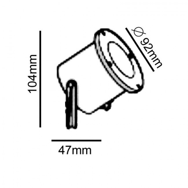 Σποτ Επίτοιχο GU10 Λευκό BT9013WG ACA LIGHTING