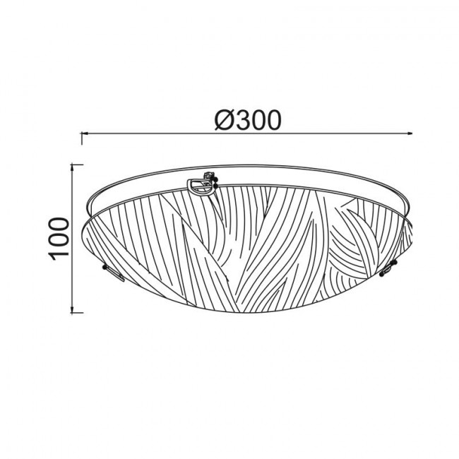 Πλαφονιέρα E27 Διάφανο Force DL08130 ACA LIGHTING