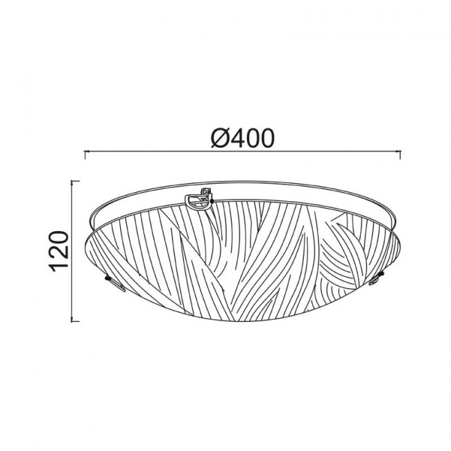 Πλαφονιέρα E27 Διάφανο Force DL08140 ACA LIGHTING
