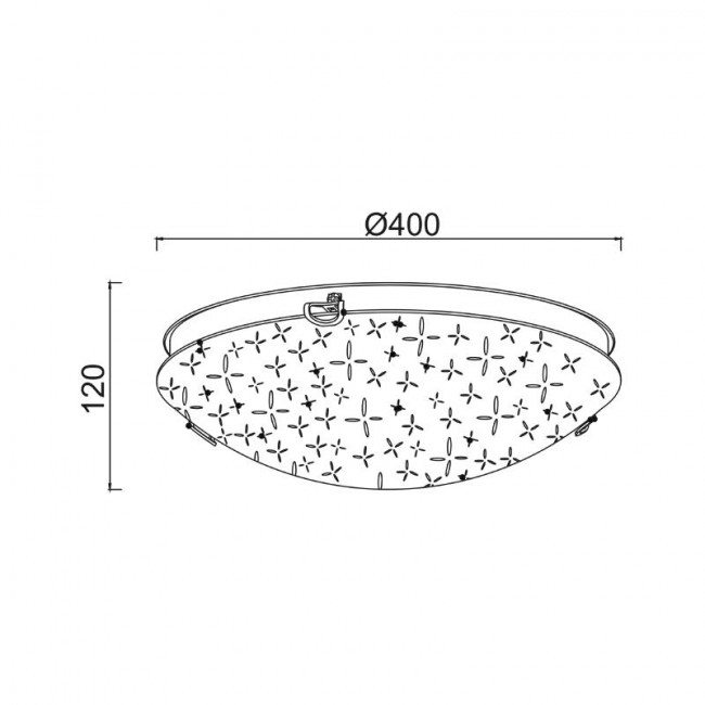 Πλαφονιέρα E27 Διάφανο Scilla DL0840 ACA LIGHTING
