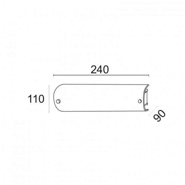 Απλίκα Μπάνιου E14 Λευκό Man DL112B ACA LIGHTING