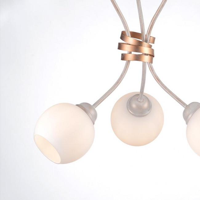 Φωτιστικό Τρίφωτο Ε27 Λευκό και Χρυσό DL11693C ACA LIGHTING