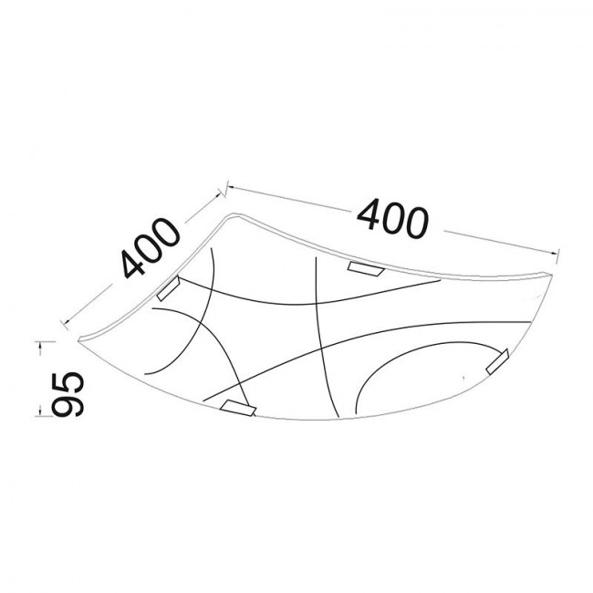 Πλαφονιέρα E27 Λευκό Locris DL187I ACA LIGHTING