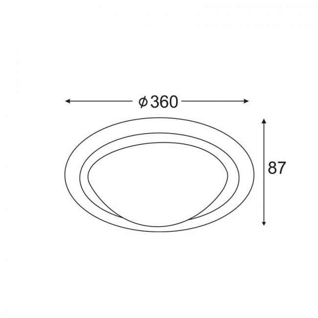 Πλαφονιέρα E27 Ασημί Valetta DL250L ACA LIGHTING