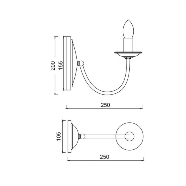 Απλίκα E14 Πράσινο ACCRA DL9311WAG ACA LIGHTING