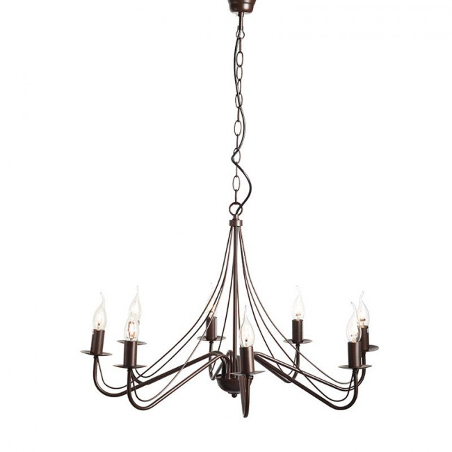 Φωτιστικό Οχτάφωτο Ε14 Καφέ Palmyra DLA0018 ACA LIGHTING