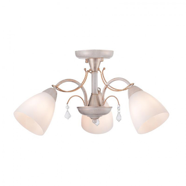 Φωτιστικό Τρίφωτο E14 Χρυσό Και Λευκό Quince DLA12123 ACA LIGHTING