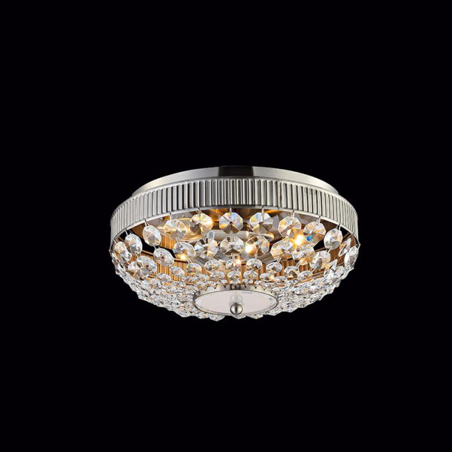 Πλαφονιέρα E14 Ασημί Και Κρύσταλλο Rose DLA12253 ACA LIGHTING