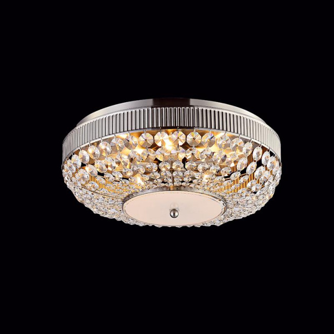 Πλαφονιέρα E14 Ασημί Και Κρύσταλλο Rose DLA12255 ACA LIGHTING