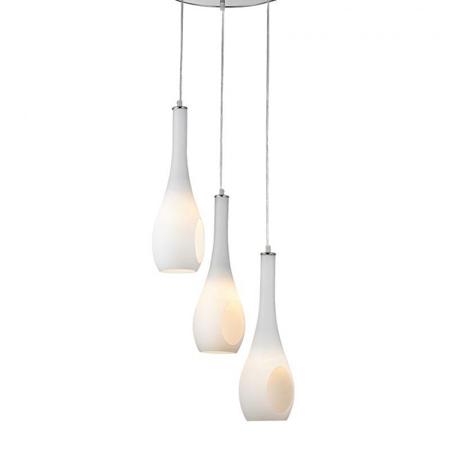 Φωτιστικό Τρίφωτο E14 Λευκό Cave DLA5203A ACA LIGHTING