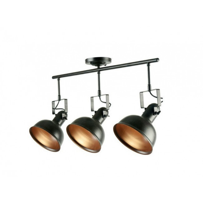 Σποτ Οροφής Τρίφωτο E27 Μαύρο EG16707 ACA LIGHTING