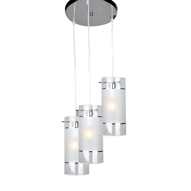 Φωτιστικό Τρίφωτο E14 Ασημί Mane FW50673 ACA LIGHTING