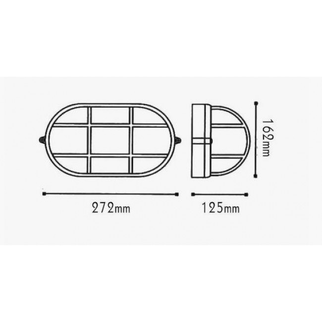 Φωτιστικό Χελώνα Ε27 Λευκό Με Πλέγμα HI5021W ACA LIGHTING
