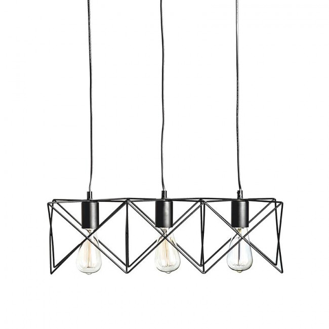 Φωτιστικό Τρίφωτο E27 Μαύρο Andy KS1462P3BK ACA LIGHTING