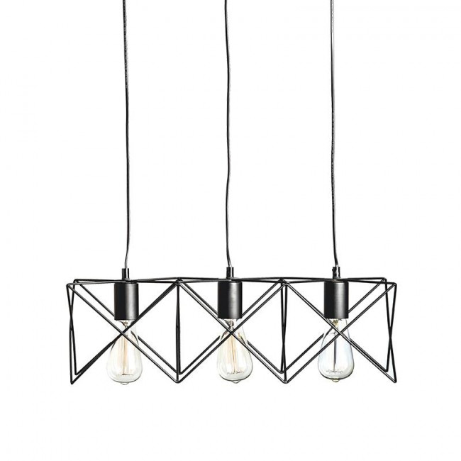 Φωτιστικό Τρίφωτο E27 Μαύρο Andy KS1462P3BK ACA LIGHTING