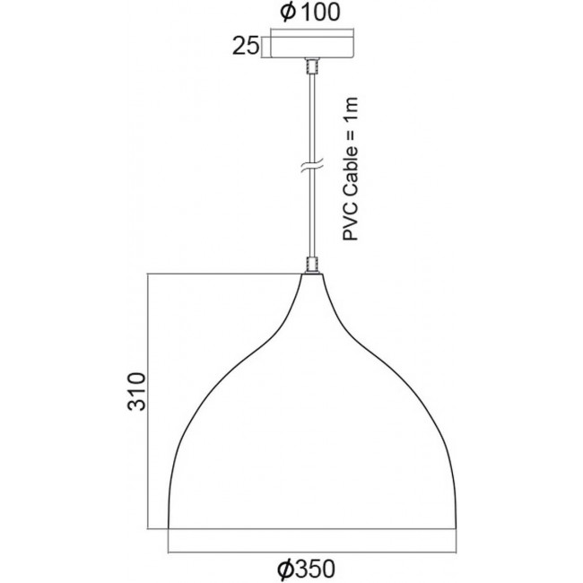 Φωτιστικό Μονόφωτο Ε27 Μάρμαρο Roxanne KS174335MR ACA LIGHTING