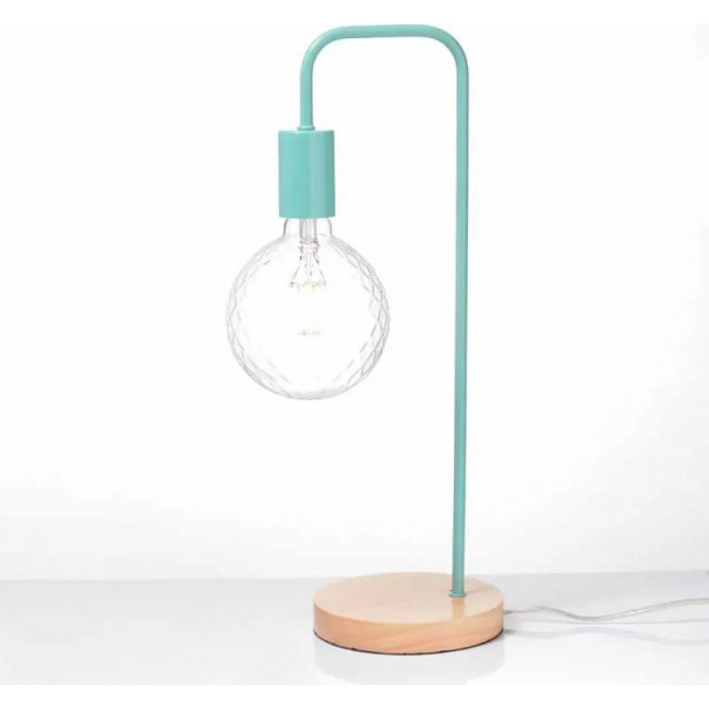 Πορτατίφ E27 Μέντα Και Ξύλο KS1755TMW ACA LIGHTING