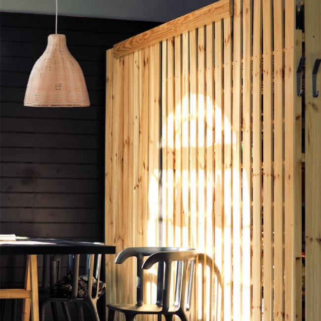 Φωτιστικό Μονόφωτο Ε27 Μπεζ Oia KS182026P ACA LIGHTING