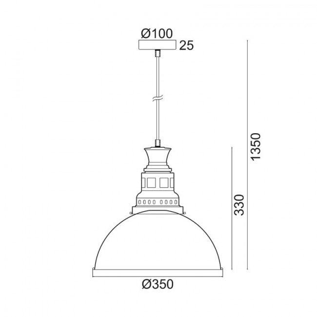 Φωτιστικό Μονόφωτο Ε27 Πράσινο Nevada KS198435PTR ACA LIGHTING