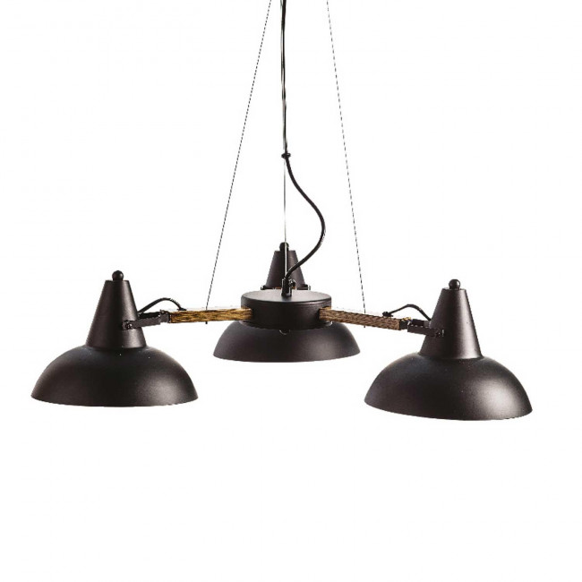 Φωτιστικό Τρίφωτο E27 Μαύρο KS2025P3BK ACA LIGHTING
